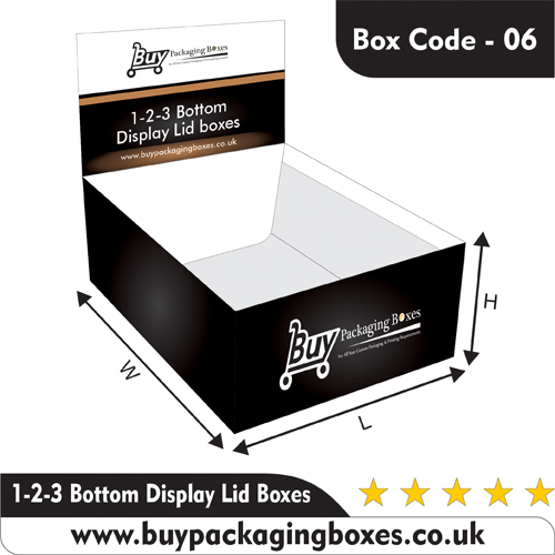 1-2-3 Bottom Display Lid Boxes