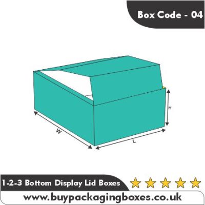 1 2 3 Bottom Display Lid Boxes Wholesale | Buy Packaging Boxes