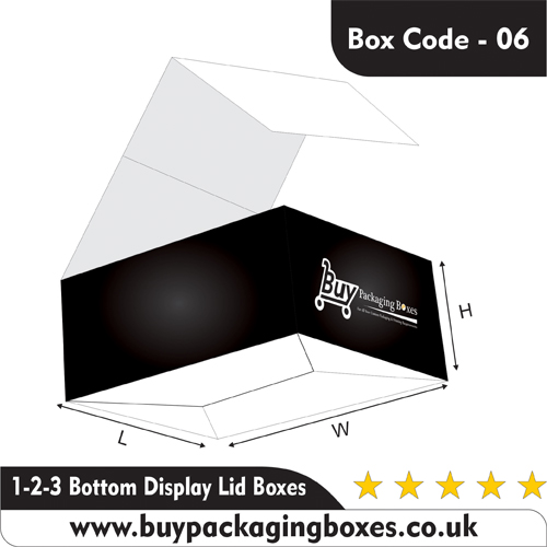 1-2-3 Bottom Display Lid Boxes