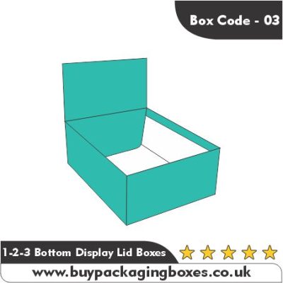 1 2 3 Bottom Display Lid packaging | Buy Packaging Boxes