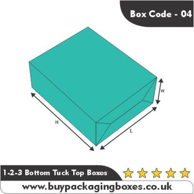 1-2-3 Bottom Tuck Top packaging Boxes