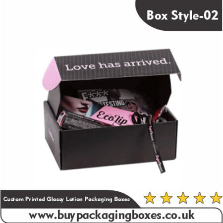 Custom Printed Glossy Lotion Packaging Boxes