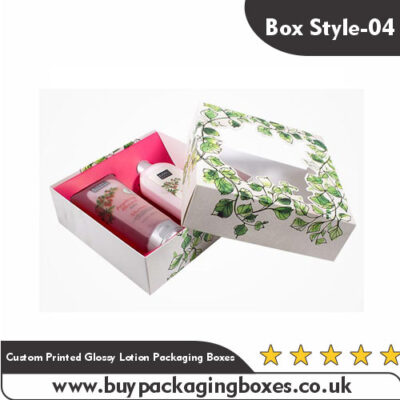 Custom Printed Glossy Lotion Packaging Boxes