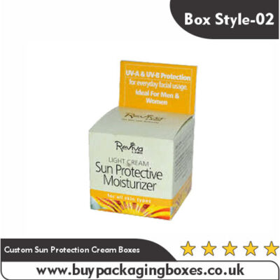 Custom Sun Protection Cream Boxes