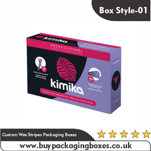 Custom Wax Stripes Packaging Boxes
