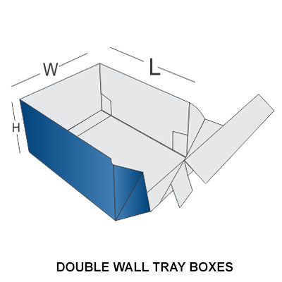 DOUBLE WALL TRAY BOXES