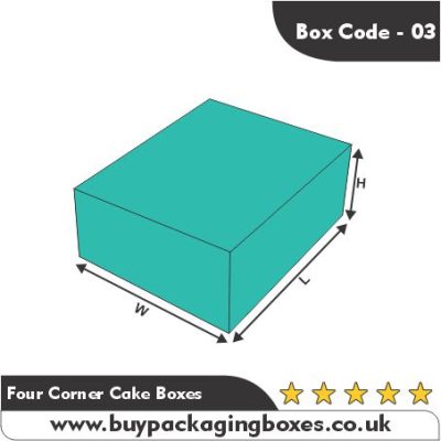 Four Corner Cake Packaging Boxes 1 | Buy Packaging Boxes