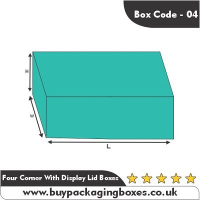 Four Corner With Display Lid Packaging Boxes