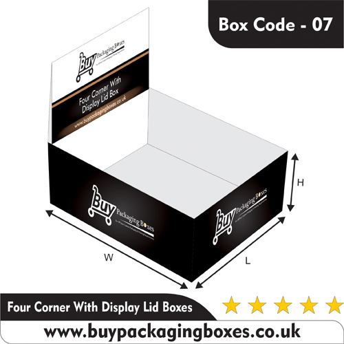 Four Corners With Display Lid Boxes