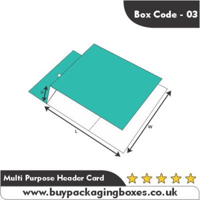 Printed Multi Purpose Header Card | Buy Packaging Boxes