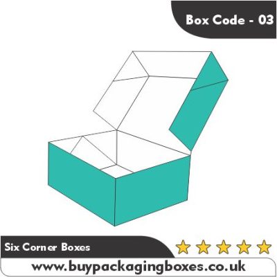 printed Regular Six Corner Boxes