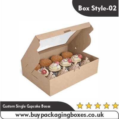 Custom Single Cupcake Boxes