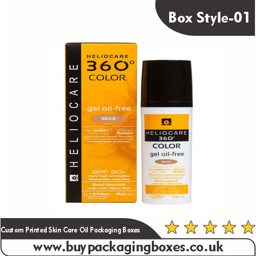 Custom Skin Care Oil Boxes