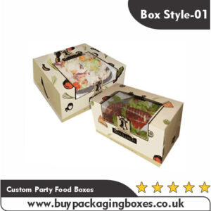 Custom Party Food Boxes With Logo