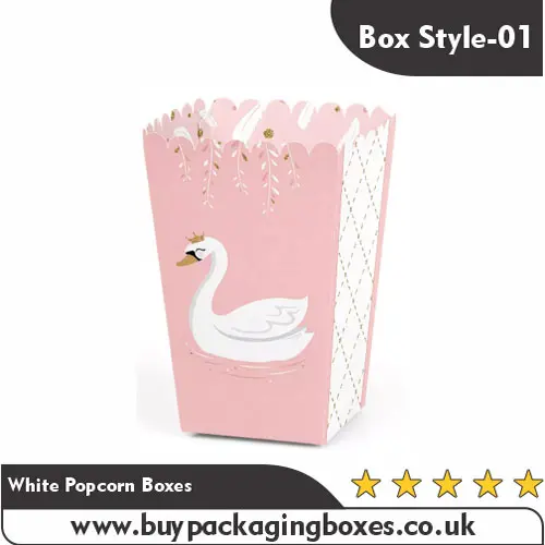 White Popcorn Boxes