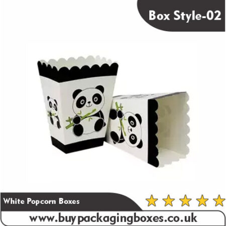 White Popcorn Boxes