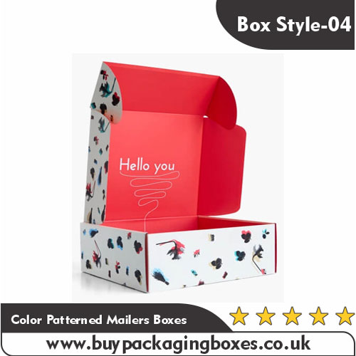 Color Patterned Mailers Boxes