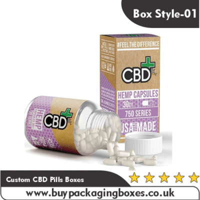 Custom CBD Pills Boxes