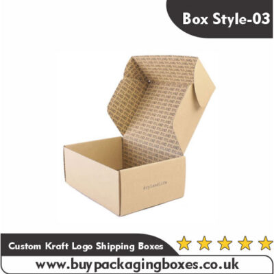 Custom Kraft Logo Shipping Boxes