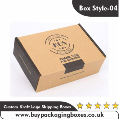 Custom Kraft Logo Shipping Boxes