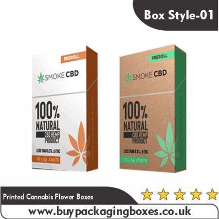 Printed Cannabis Flower Boxes