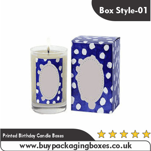 Printed Birthday Candle Boxes