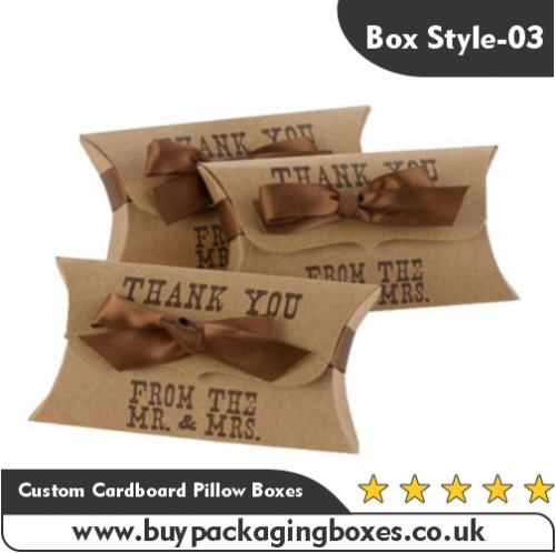 Custom Cardboard Pillow Boxes