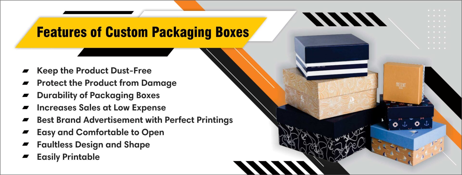 Features of Custom Packaging Boxes