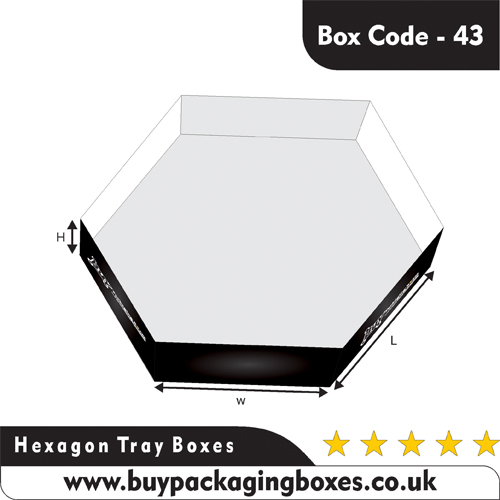 Custom Hexagon Tray Boxes Wholesale