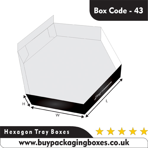 Custom Hexagon Tray Boxes