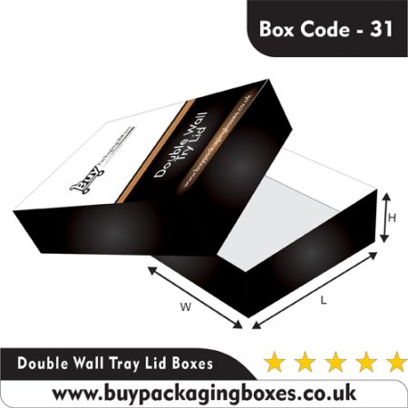 Double Wall Lid Tray Boxes