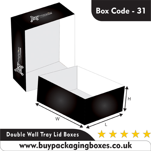 Double Wall Lid Tray Boxes Wholesale