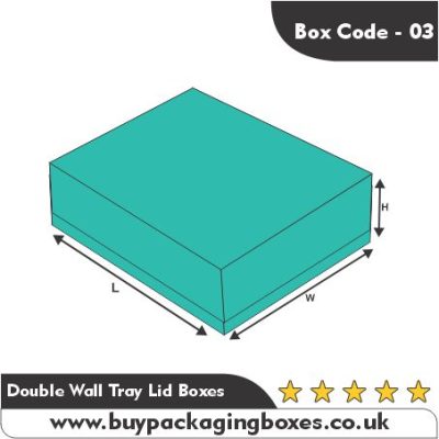 Double Wall Tray Lid Packaging | Buy Packaging Boxes