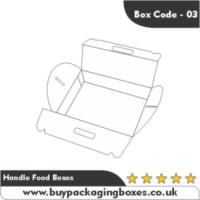 Handle Food Packaging Boxes