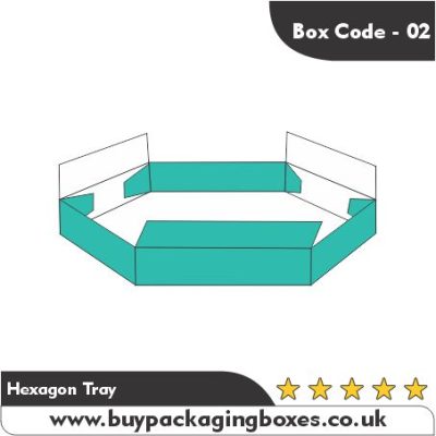 Printed Hexagon Tray | Buy Packaging Boxes