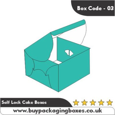 Self Lock Cake Packaging Boxes