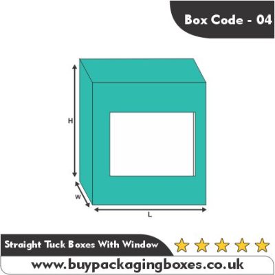 Straight Tuck Boxes With Window Wholesale