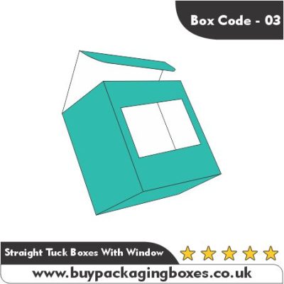 Straight Tuck Packaging Boxes With Window