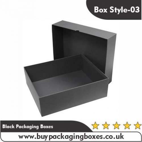 Custom Black Packaging Boxes