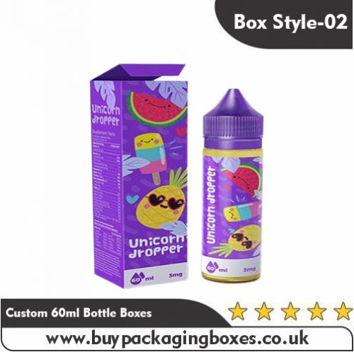 Custom 60ml Bottle Packaging Boxes