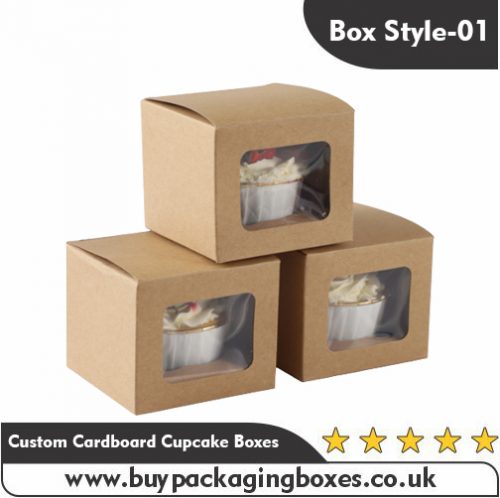 Custom Cardboard Cupcake Boxes