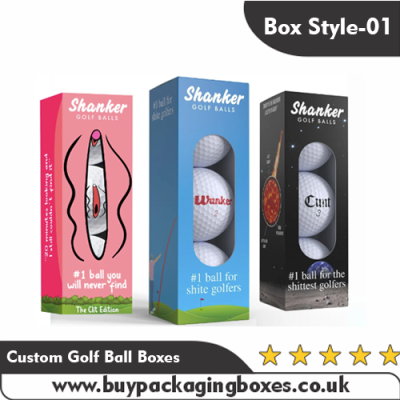 Custom Golf Ball Boxes Style 1