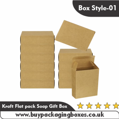 Kraft Flat pack Soap Gift Box