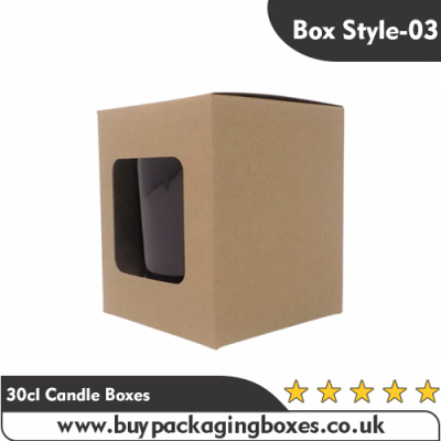 30cl candle boxes with windows