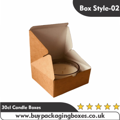 30cl kraft candle boxes