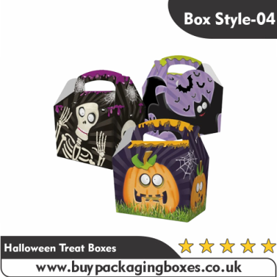 Halloween cake treat boxes