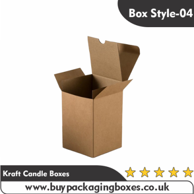 brown kraft candle boxes