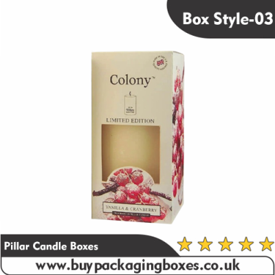 pillar candle packaging