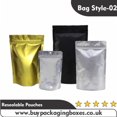 resealable foil pouches