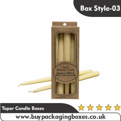 taper candle boxes wholesale